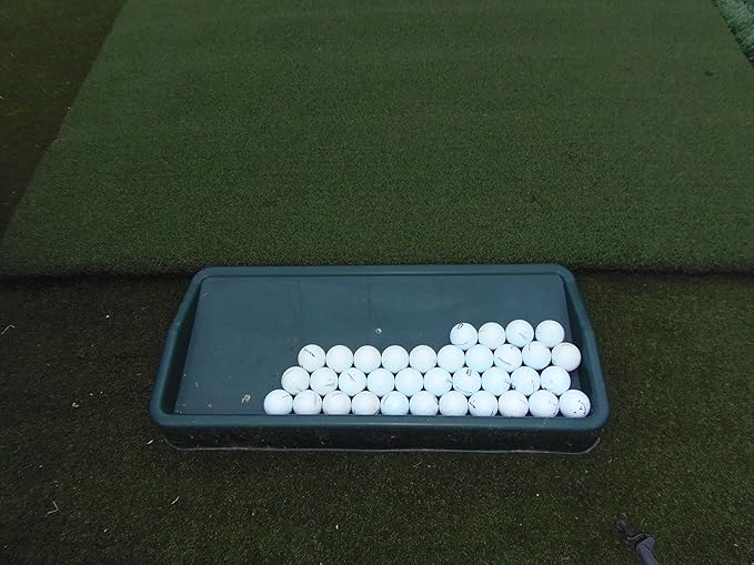 2 Item Bundle: Country Club Elite® Golf Practice Ball Tray | Commercial Shag Tube Quality Golf Equipment for Indoor/Outdoor Backyard/Home & Heavy Duty Training Use - Build Your Own Driving Range