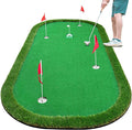 Wekin Golf Putting Green Training Mat,5x10ft Heavy Duty Artificial Turf Putting Green Mat for Indoor and Outdoor Party Game and Leisure Time