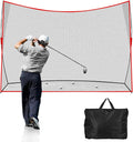 Golf Net: 10x7ft Heavy Duty Golf Practice Net for Indoor/Outdoor Training, Portable Golf Hitting Net with Carry Bag, Ideal Golf Training Aid for Golfers Backyard Driving Chipping Swing (Standard)