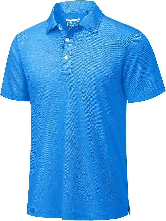TACVASEN Mens Golf Shirt Dry Fit Mens Polo Shirts Short Sleeve Performance Golf Polos for Men with Collar Work Shirts