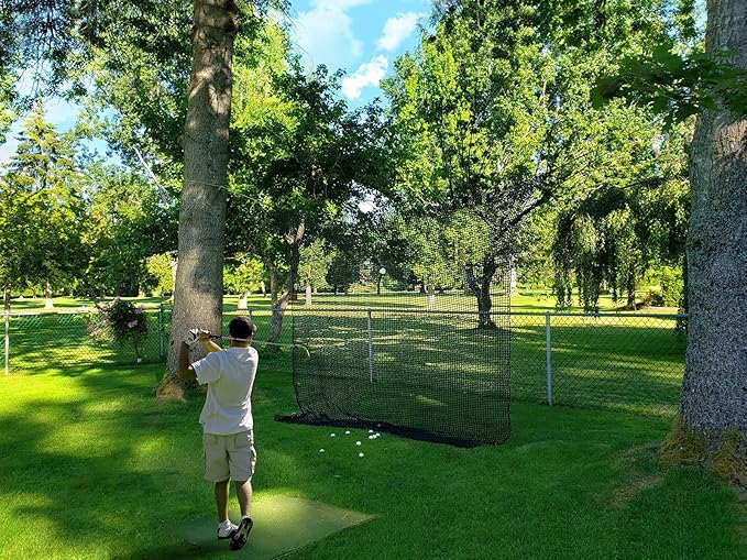 Golf Practice Net - Heavy Duty Nylon Netting, 10x10ft/10x15ft/10x20ft