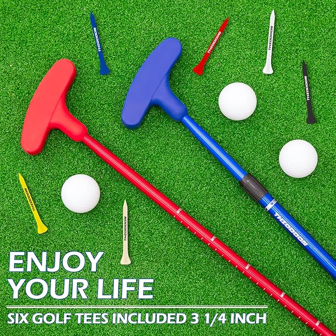 THIODOON Golf Putters for Men and Women Two-Way Kids Putter Mini Golf Putter for Right or Left Handed Golfers Adjustable Length Golf Putter Suitable for Children, Teenagers and Adults