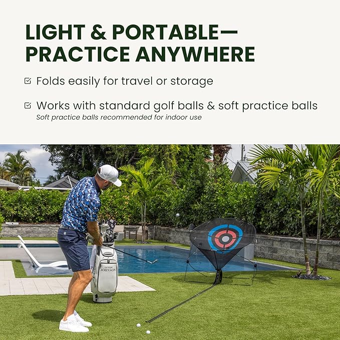 Perfect Practice Golf Putting Mat - Portable Putting Green, Indoor & Outdoor Practice, with Ball Return - Golf Training Aid for Home, Office, Backyard - Golfing Gifts for Men