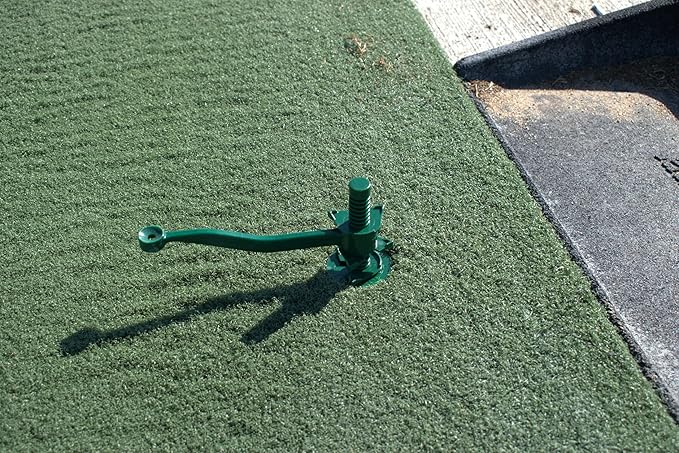 Golf Tee for Mat, Rotating Golf Tee, Adjustable Height with Flexible Arm for Driving Range, Backyard, Garage. Indoor-Outdoor. Made in USA