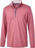 Obla Golf Quarter Zip Pullover Men Fleece Mock Neck Sweatshirt Winter Warm 1/4 Zip Long Sleeve Golf Shirt