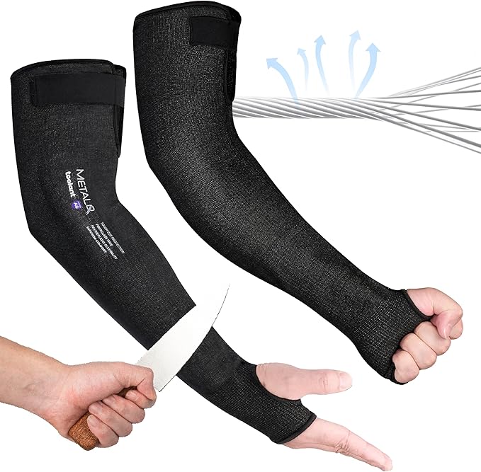 Ultra-Comfort Cut Resistant Sleeves for Thin Skin and Bruising, Cooling Protective Arm Sleeves for Gardening, Farming, Yard