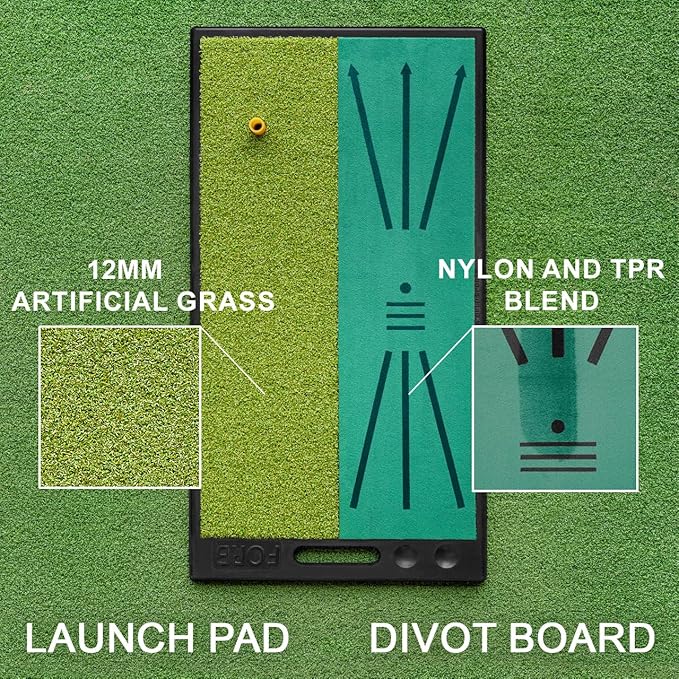 FORB Golf Hitting Mats | Premium Quality Golf Mats to Improve Your Swing | Golf Practice Mat | Driving Range Mat | 8 Styles with Optional Upgrades