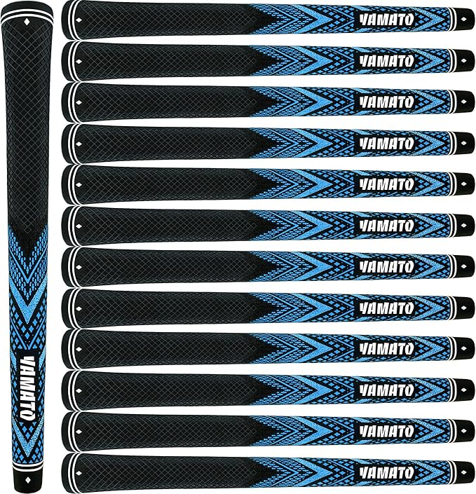 Yamato Innovative Golf Grips 13 Pack Midsize/Standardsize Golf Club Grips, All-Weather Firm Control And High Performance Grips Provides Superior Comfort And Responsiveness,4 colors Available