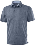 Golf Shirts Heather Polo Short Sleeve Dry Fit Lightweight Moisture Wicking Collared Shirts Casual Athletic Business