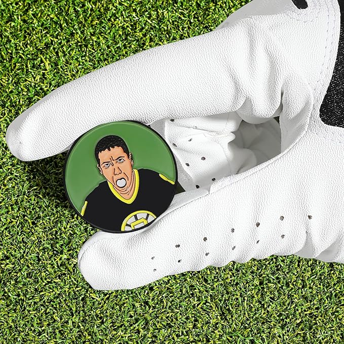 Enamel Golf Ball Marker with Magnetic Hat Clip - Funny Golf Accessories - Great Gift for Golf Lovers