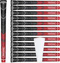 Geoleap Golf Grips Set of 13- Grips with Tapes and with All Repair Kits for Choice,Hybrid Golf Club Grips,Standard/Midsize,All Weather Contral, High Feedback & Traction.