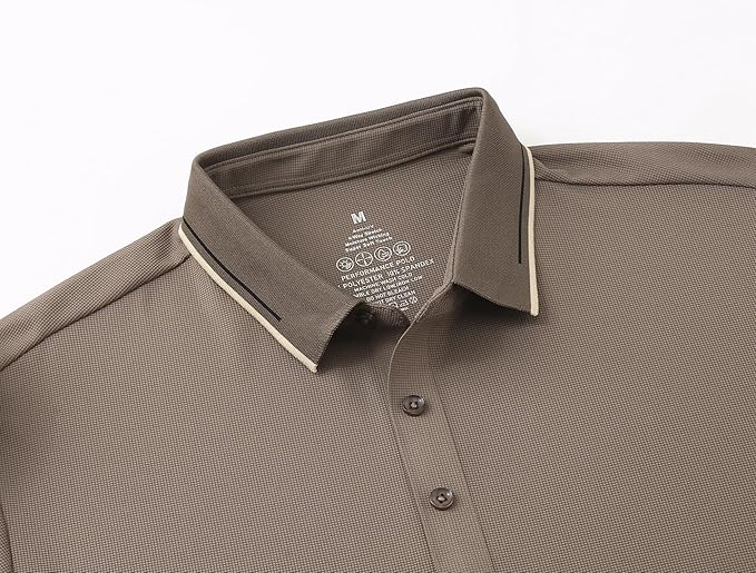Alex Vando Mens Golf Shirt Moisture Wicking Performance & Polished Style Polo Shirts for Men