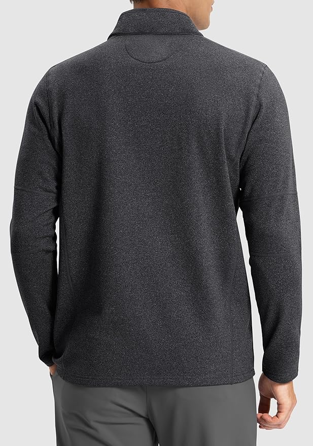 G Gradual Quarter Zip Pullover for Men Fleece Lined Sweatshirt Long Sleeve Winter Golf Shirt Mock Neck Polo Running Sweater