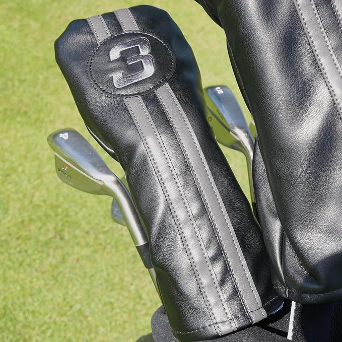 Single Headcover, Easy Slip-On Easy-Off Golf Club Head Cover, Fleece Lined Interior, Water Resistant and Durable Shell, Individual Retail Pack