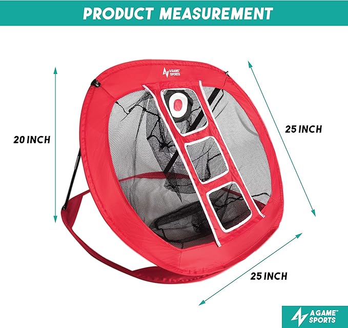 Golf Chipping Net with Mat - Practice Net for Backyard & Indoor/Outdoor Swing Training