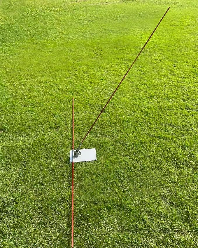 Golf Alignment Stick Training Aid Set - Upgraded Metal Rods with Foldable Angle-Adjustable Stand and Portable Bag,Golf Swing Trainer for Swing Plane, Aim, and Putting Alignment,Golf Accessories Gifts