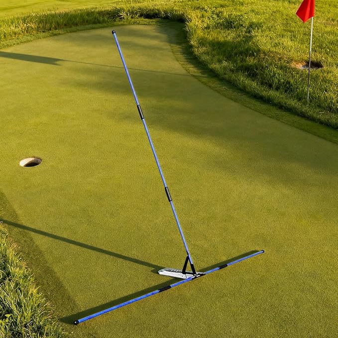 Golf Swing Trainer - Extendable Alignment Poles Set, Folding Practice Rods, Positioning Aid for Shots | for Indoor Backyard Home Range Chipping Hitting Improvement