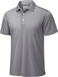 TACVASEN Mens Golf Shirt Dry Fit Mens Polo Shirts Short Sleeve Performance Golf Polos for Men with Collar Work Shirts