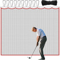 Golf Hitting Net Set 10ft Golf Practice Netting with Carabiners and Tie Rope Nylon Sports Heavy Duty Net for Hockey Backstop, Garage Backyard, Volleyball, Baseball, Lacrosse