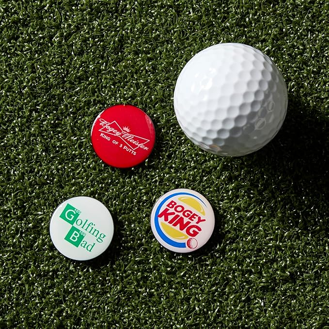 Golf Ball Marker Hat Clip | 3 Pack | Choose Your Golf Gift Set | Golf Marker Magnetic Hat Clips | Funny Golf Gifts | Funny Golf Accessories for Men & Womens Golf Markers