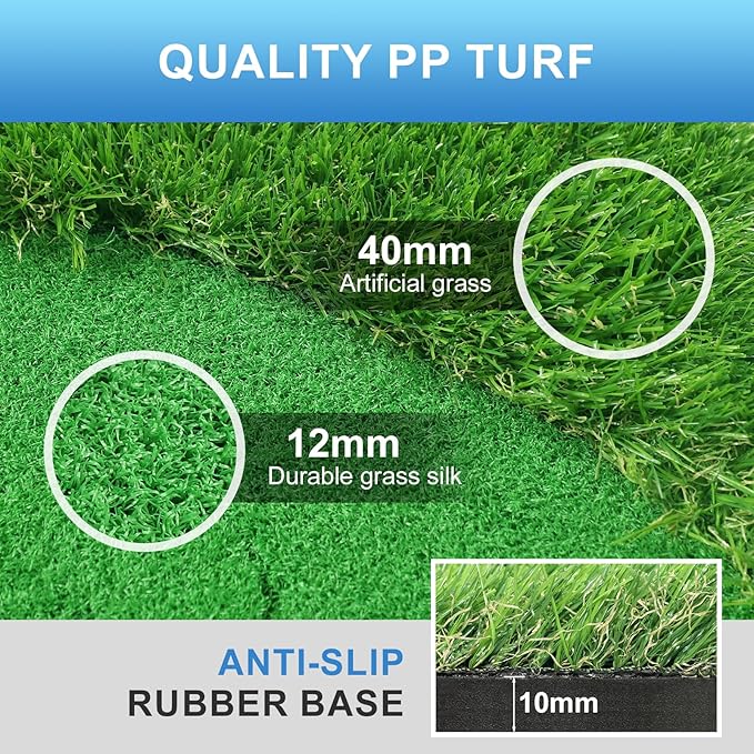 Golf Putting Green Indoor 3.3x10 Ft Large Golf Putting Mat Professional Artificial Grass Turf Practice Mat with Sand Pit for Home, Office & Outdoor