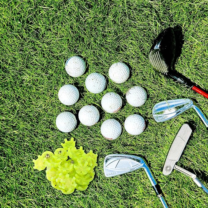 Cozypower 31 Pcs Golf Spikes Set Includes 30 Pcs Golf Cleats Replacement Black Cleats Spanner Metal Thread Screw 6 mm Dia Spike Tool for Lawn Cricket Shoe Player Lover(Green)
