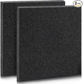 Pangda 2 Pcs Black Foam Pad 12 x 12 x 0.25 Inches Cuttable Polyurethane Foam Sheet, High Density, Non Corrosive, Anti Static Pad for Packing Crafts Cases Toolbox Camera Storage