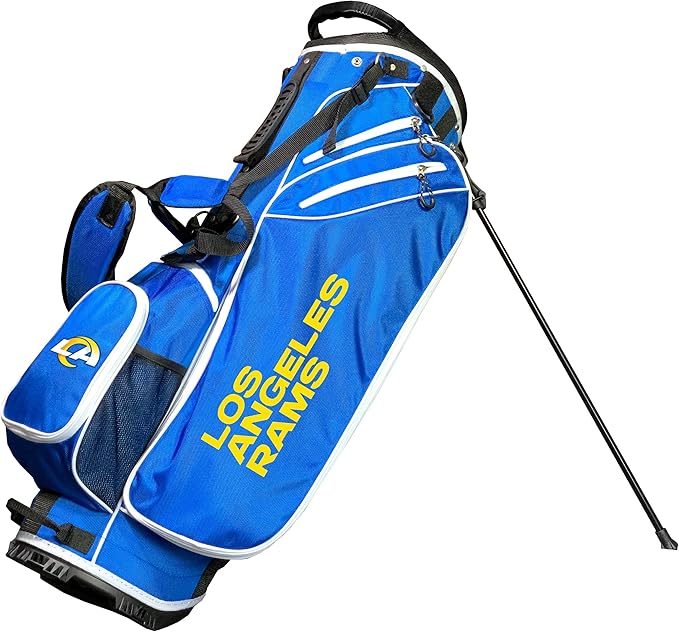 Team Golf NFL Team Golf NFL Birdie Stand Golf Bag, Lightweight, 14-Way Club Divider, Spring Action Stand, Insulated Cooler Pocket, Velcro Glove and Umbrella Holder & Padded Handles