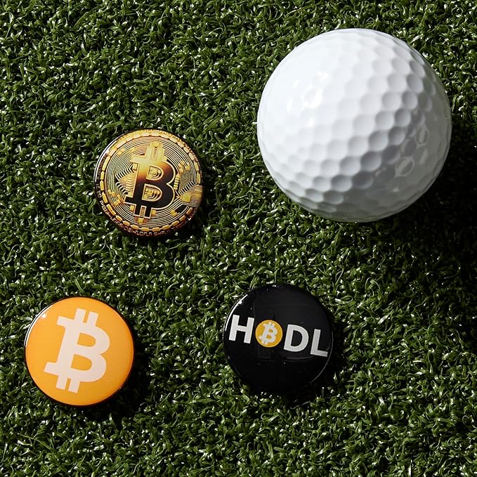 Wolf Golf Towels Golf Ball Marker Hat Clip Set | Multiple Sets to Choose from | 1 Magnetic Clip + 3 Ball Markers | Golf Accessories for Men & Women