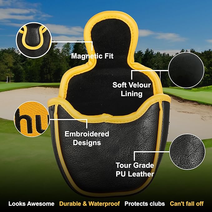 Shanker Golf Funny Putter Cover - PuttHub Mallet or Blade Style Cover - Perfect Joke Gift for Golfer - Funny Novelty Golf Gift Idea