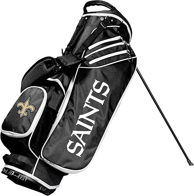 Team Golf NFL Team Golf NFL Birdie Stand Golf Bag, Lightweight, 14-Way Club Divider, Spring Action Stand, Insulated Cooler Pocket, Velcro Glove and Umbrella Holder & Padded Handles
