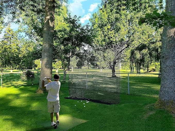 Golf Practice Net - Heavy Duty Nylon Netting, 10x10ft/10x15ft/10x20ft