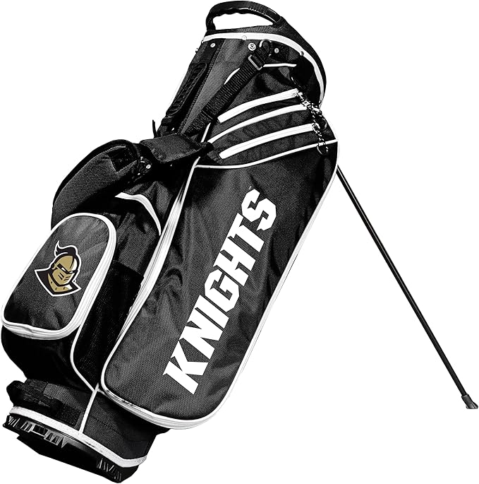 Team Golf NCAA Birdie Stand Golf Bag, Lightweight, 14-Way Club Divider, Spring Action Stand, Insulated Cooler Pocket, Hook-and-Loop Fastener Glove and Umbrella Holder & Padded Handles