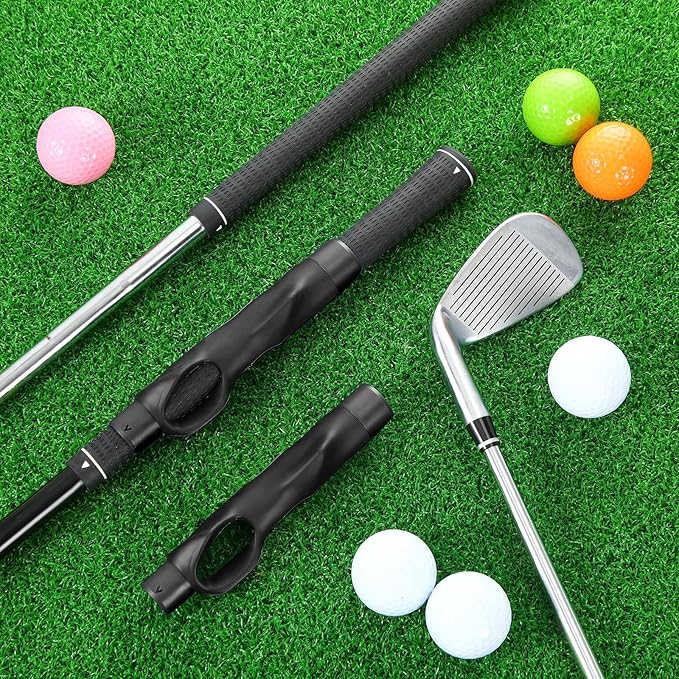 4 Pcs Golf Grip Trainer Attachment for Improving Hand Positioning Right Handed Golf Club Grip Trainer Swing Equipment for Beginner Correct Posture