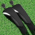 FINGER TEN Golf Club Head Covers Woods Hybrids 1/2/3/4 Pack, Headcovers Men Women 3 5 7 X with Interchangeable Number Tag, Fit All Wood Hybrid Clubs