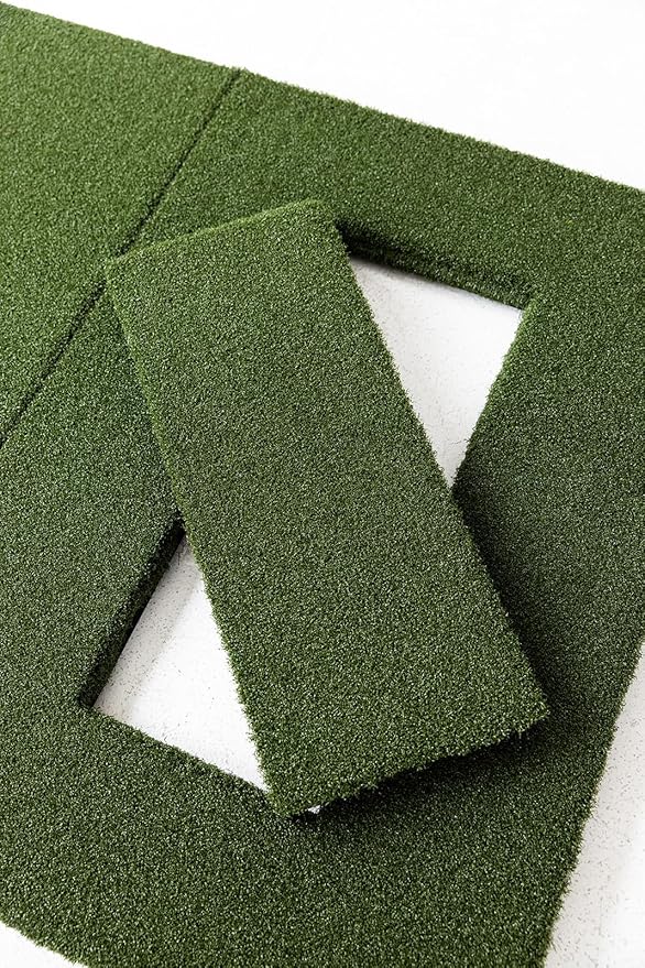 Beaver Tail Golf Simulator Mat with The Most Realistic Hitting Strip Insert for Joint Injury Prevention