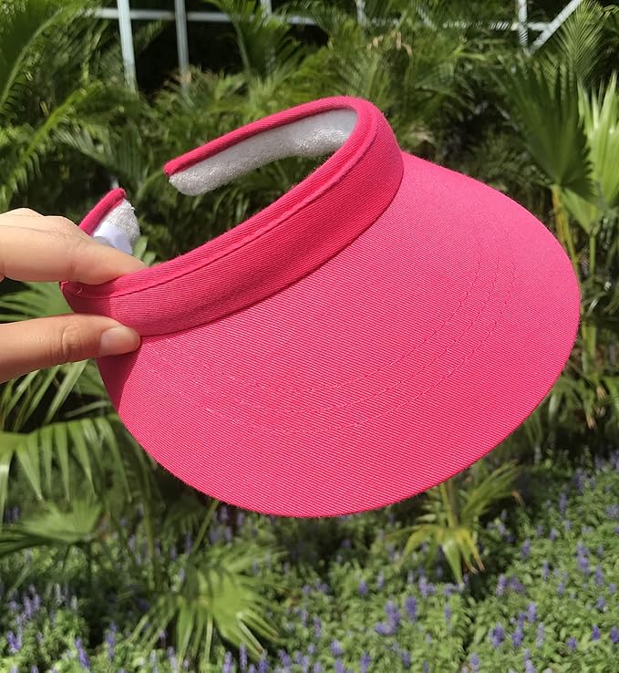 3 Pack Sports Sun Visor Hat Women Men Adjustable Clip On Visors Outdoor Golf Beach Cap