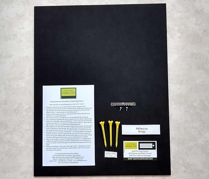 11x10 Brown Golf Scorecard Frame, Mouldling brn-001, Green Mat (holds approx. 6"x8" card; card not included)