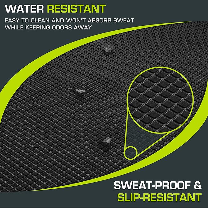 ProsourceFit Exercise Balance Pad – Large Cushioned Non-Slip Foam Mat & Knee Pad for Fitness, Stability Training, Physical Therapy, Yoga 15"x19", Black