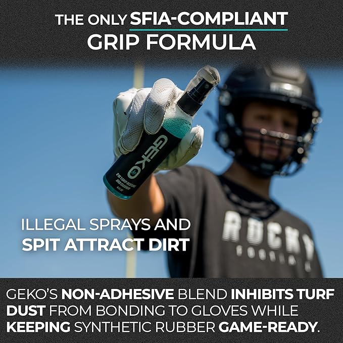 Geko 2-in-1 Grip Restore & Cleaner – #1 Basketball, Golf, Football, Volleyball, and Baseball Grip Spray – Restores Shoe, Grip & Glove Traction, Removes Dirt & Oil, Restores Control & Consistency