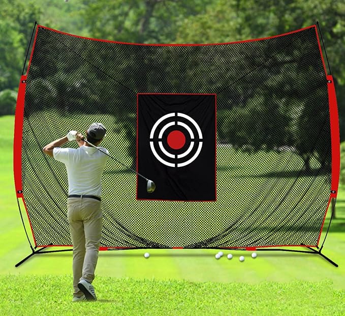 Golf Practice Net Backyard: Durable Swing Training Target – Indoor Outdoor Garage Home Use – Portable for Adults & Men Golfer Beginners