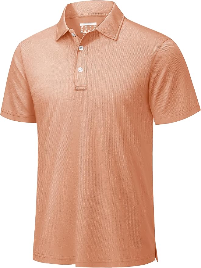 TACVASEN Mens Golf Shirt Dry Fit Mens Polo Shirts Short Sleeve Performance Golf Polos for Men with Collar Work Shirts