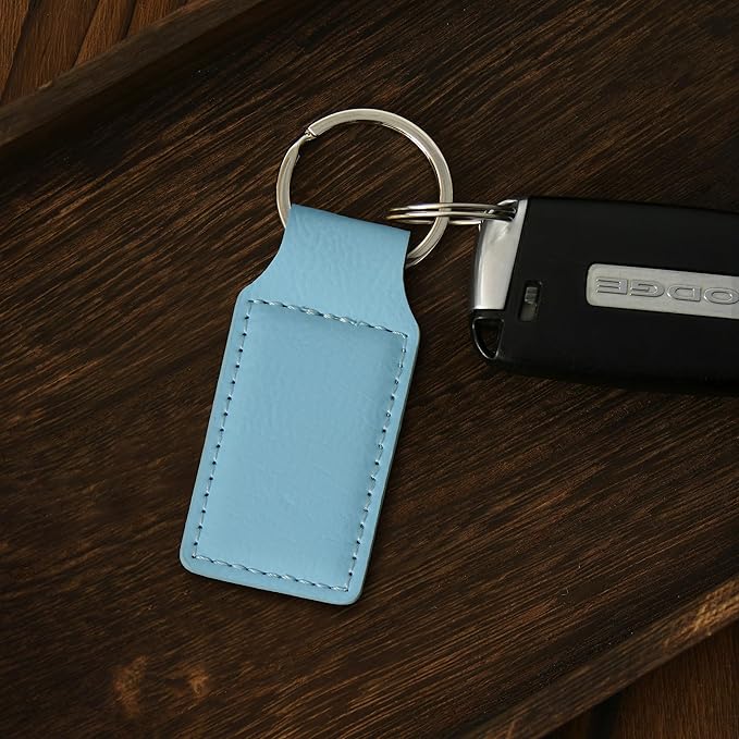 LaserGram Rectangle Keychain, Golfer Golfing, Personalized Engraving Included