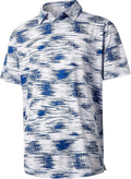 zeetoo Men's Polo Shirts Hawaiian Golf Polos Shirts Short Sleeve Performance Moisture Wicking Mens Golf Shirts
