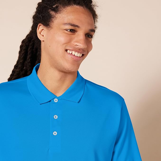 Amazon Essentials Mens Golf Polo Shirt, Moisture-Wicking Quick Dry, Short Sleeve