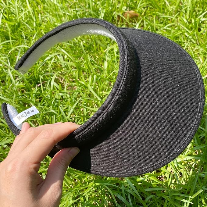 2 Pack Sun Visor Hats Women Men Clip On Wide Brim Visors Hat Outdoor Sports Golf Beach Travel Tennis Caps