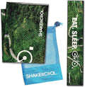 SHAKEitCOOL Original Cooling Towel – Be Cool in Style - Heat Relief, Soft, Lightweight, Sun Protection, Easy Clean - Perfect for Biking, Running, Yoga, Gym, Gardening - Eat.Sleep.Bike
