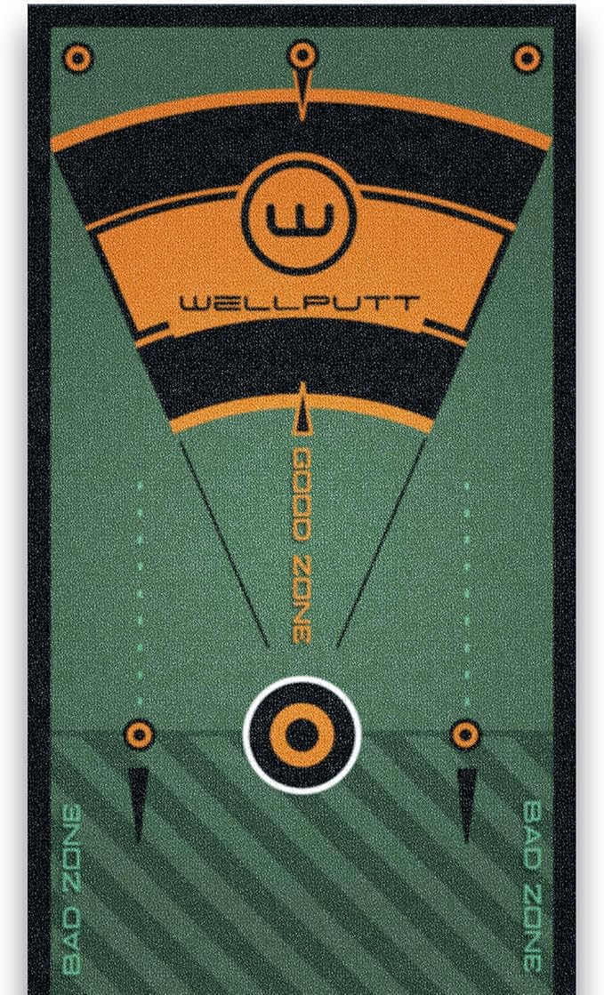 WELLPUTT - Golf Putting Training Mat - 13ft Green