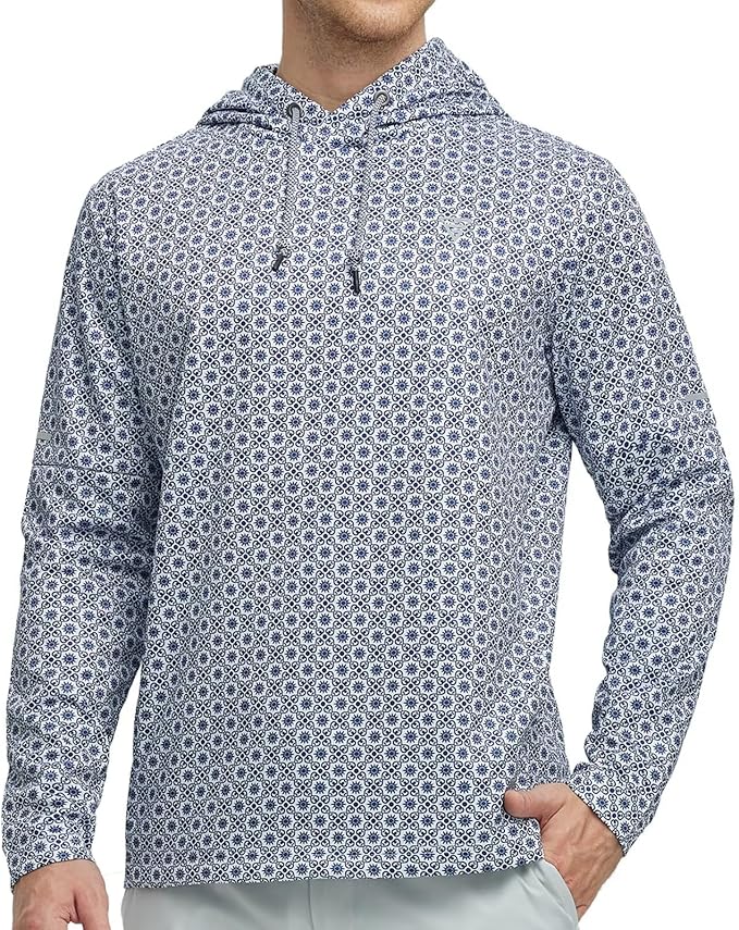 Hoodies for Men Golf Fleece Hooded Sweatshirts Dry Fit Athletic Lightweight Casual Midlayer Mens Hoodies Pullover