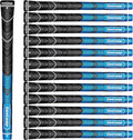 Geoleap Golf Grips Set of 13- Cord Rubber Compound Material, Hybrid Golf Club Grips, All Weather Performance.
